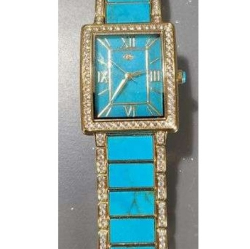 Rarities gemstone inlay watch